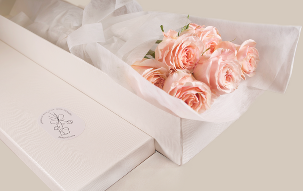 PINK ECUADORIAN LONG ROSE BOX